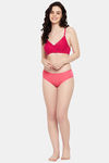 Clovia Double Layered Non-Wired Full Coverage T-Shirt Bra - Pink — thumbnail 6
