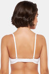 Clovia Padded Non-Wired Full Coverage T-Shirt Bra - White — thumbnail 4