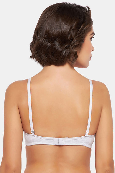 Clovia Padded Non-Wired Medium Coverage T-Shirt Bra - Grey — image 4