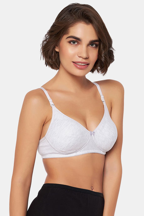 Clovia Padded Non-Wired Medium Coverage T-Shirt Bra - Grey — image 5
