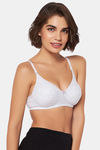 Clovia Padded Non-Wired Medium Coverage T-Shirt Bra - Grey — thumbnail 5