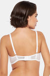 Clovia Padded Non-Wired Full Coverage T-Shirt Bra - White — thumbnail 4