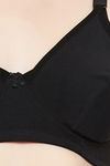 Clovia Double Layered Non-Wired Full Coverage Maternity Bra - Black — thumbnail 7