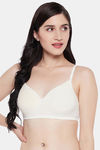 Clovia Padded Non-Wired Medium Coverage T-Shirt Bra - White — thumbnail 1