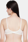 Clovia Padded Non-Wired Medium Coverage T-Shirt Bra - White — thumbnail 4