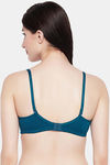 Clovia Padded Non-Wired Medium Coverage T-Shirt Bra - Teal — thumbnail 4