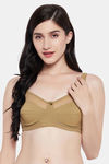 Clovia Double Layered Non-Wired Full Coverage T-Shirt Bra - Green — thumbnail 1