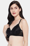Clovia Padded Non-Wired Full Coverage T-Shirt Bra - Black — thumbnail 2