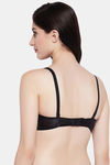 Clovia Padded Non-Wired Full Coverage T-Shirt Bra - Black — thumbnail 4