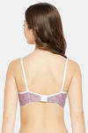 Clovia Padded Non-Wired Full Coverage T-Shirt Bra - Purple — thumbnail 4