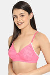 Clovia Padded Non-Wired Full Coverage T-Shirt Bra - Pink — thumbnail 2