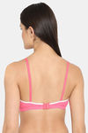 Clovia Padded Non-Wired Full Coverage T-Shirt Bra - Pink — thumbnail 4