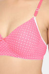 Clovia Padded Non-Wired Full Coverage T-Shirt Bra - Pink — thumbnail 5