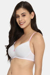 Clovia Padded Non-Wired Full Coverage T-Shirt Bra - Grey — thumbnail 3