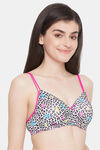 Clovia Padded Non-Wired Full Coverage T-Shirt Bra - White — thumbnail 2