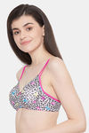 Clovia Padded Non-Wired Full Coverage T-Shirt Bra - White — thumbnail 3