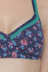 Clovia Padded Non-Wired Full Coverage T-Shirt Bra - Blue — thumbnail 5