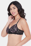 Clovia Padded Non-Wired Full Coverage T-Shirt Bra - Black — thumbnail 2