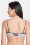 Clovia Padded Non-Wired Full Coverage T-Shirt Bra - Grey — thumbnail 4