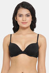 Clovia Padded Wired Medium Coverage Push-Up Bra - Black — thumbnail 1