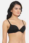Clovia Padded Wired Medium Coverage Push-Up Bra - Black — thumbnail 2