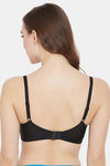 Clovia Double Layered Wired Full Coverage T-Shirt Bra - Black — thumbnail 4