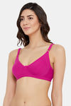 Clovia Double Layered Non-Wired Full Coverage T-Shirt Bra - Pink — thumbnail 2
