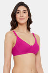 Clovia Double Layered Non-Wired Full Coverage T-Shirt Bra - Pink — thumbnail 3