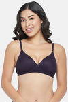 Clovia Padded Non-Wired Medium Coverage Push-Up Bra - Purple — thumbnail 1