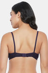 Clovia Padded Non-Wired Medium Coverage Push-Up Bra - Purple — thumbnail 4