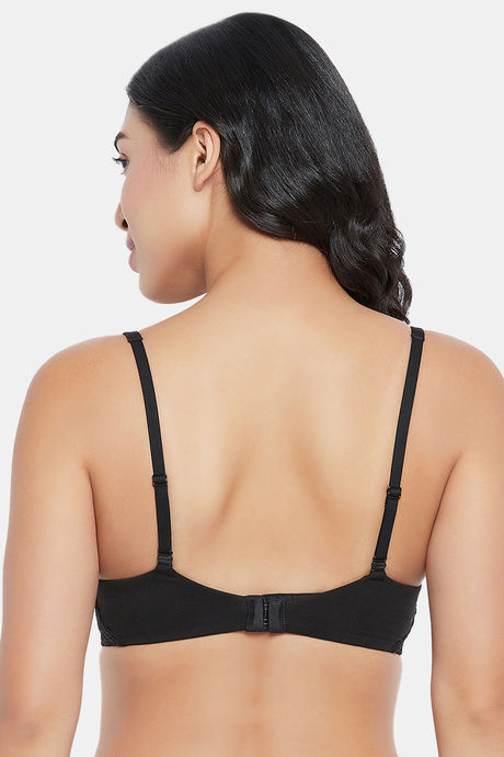 Clovia Padded Wired Medium Coverage T-Shirt Bra - Black — image 4