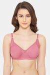 Clovia Double Layered Non Wired Full Coverage T-Shirt Bra - Pink — thumbnail 1