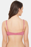 Clovia Double Layered Non Wired Full Coverage T-Shirt Bra - Pink — thumbnail 4