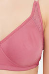 Clovia Double Layered Non Wired Full Coverage T-Shirt Bra - Pink — thumbnail 5
