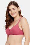 Clovia Padded Non-Wired Full Coverage T-Shirt Bra - Pink — thumbnail 2