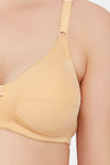 Clovia Double Layered Non-Wired Full Coverage T-Shirt Bra - Beige — thumbnail 4