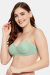 Clovia Padded Regular Wired Medium Coverage T-Shirt Bra - Green — thumbnail 2