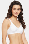 Clovia Double Layered Non-Wired Medium Coverage T-Shirt Bra - White — thumbnail 3