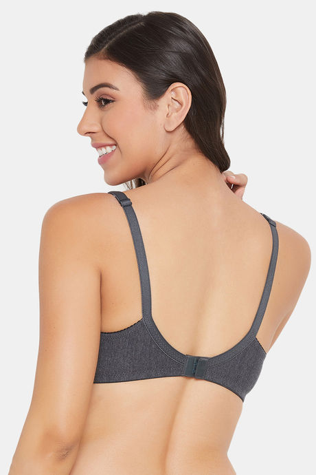Clovia Double Layered Non Wired Full Coverage T-Shirt Bra - Grey — image 4