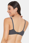 Clovia Double Layered Non Wired Full Coverage T-Shirt Bra - Grey — thumbnail 4