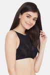 Clovia Padded Non Wired Full Coverage T-Shirt Bra - Black — thumbnail 2