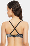 Clovia Padded Wired Full Coverage T-Shirt Bra - Black — thumbnail 4