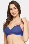 Clovia Padded Wired Full Coverage T-Shirt Bra - Blue — thumbnail 2