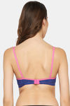 Clovia Padded Wired Full Coverage T-Shirt Bra - Blue — thumbnail 4