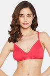 Clovia Double Layered Non-Wired Full Coverage T-Shirt Bra - Pink — thumbnail 1