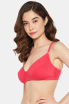 Clovia Double Layered Non-Wired Full Coverage T-Shirt Bra - Pink — thumbnail 2