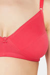 Clovia Double Layered Non-Wired Full Coverage T-Shirt Bra - Pink — thumbnail 5