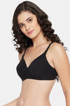 Clovia Padded Non Wired Medium Coverage Maternity / Nursing Bra - Black — thumbnail 3