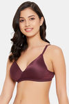 Clovia Padded Non Wired Medium Coverage Push Up Bra - Maroon — thumbnail 3