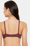 Clovia Padded Non Wired Medium Coverage Push Up Bra - Maroon — thumbnail 4